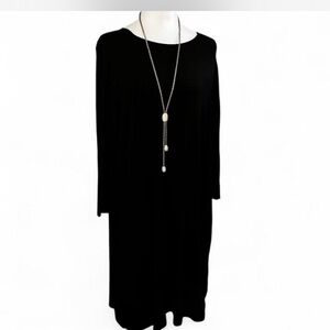Time and Tru Black Long Sleeve Dress